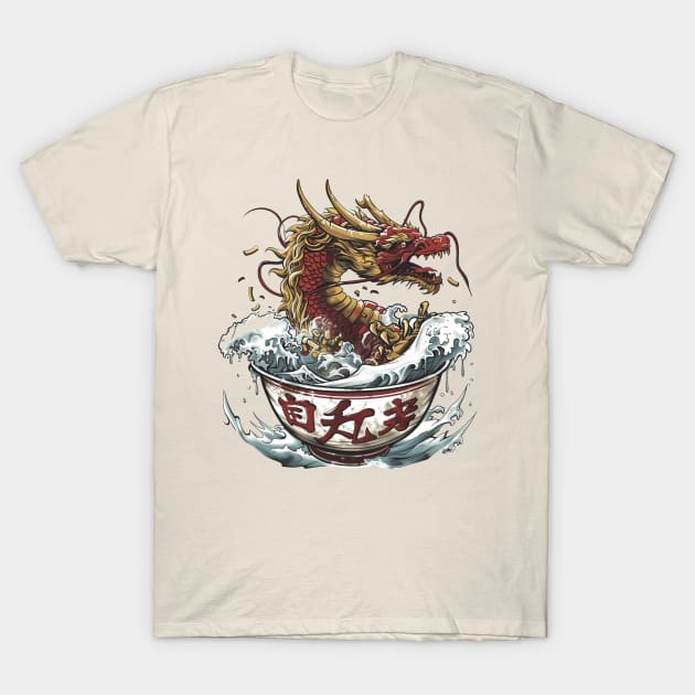 Ramen Dragon 02 T-Shirt by NineBlack